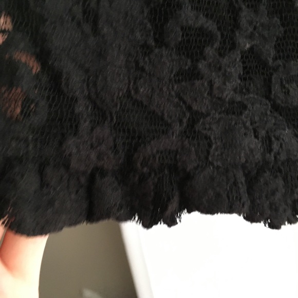 Black Lace Midi Skirt - Picture 3 of 4